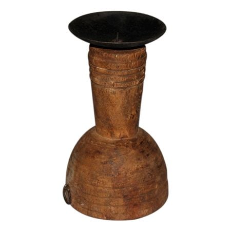 Hand Made Wooden Candle Stand-30